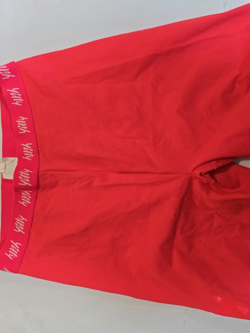 YITTY Hot Pink Bike Shorts with Logo Waistband